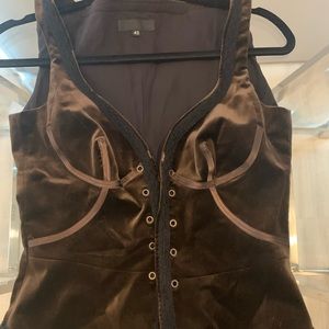Costume National Bustier Velvet